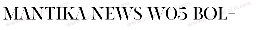 Mantika News W05 Bol字体转换